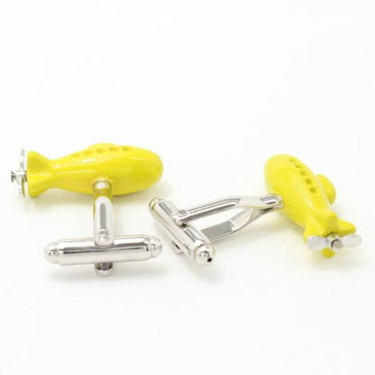 イエローサブマリン・潜水艦のカフス(カフリンクス/カフスボタン)