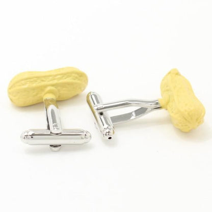 リアルなピーナッツ・落花生のカフス(カフリンクス/カフスボタン)