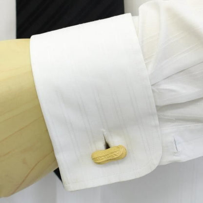 リアルなピーナッツ・落花生のカフス(カフリンクス/カフスボタン)