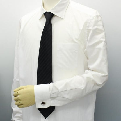 ブラウンキャッツアイ・立体オーバルのカフス(カフリンクス/カフスボタン)