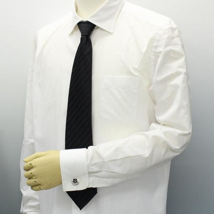 ブラックの旗が揺らめく帆船のカフス(カフリンクス/カフスボタン)