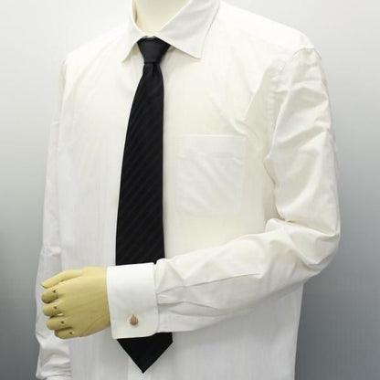 ピンクゴールドのラウンドバネのデザインカフス(カフリンクス/カフスボタン)