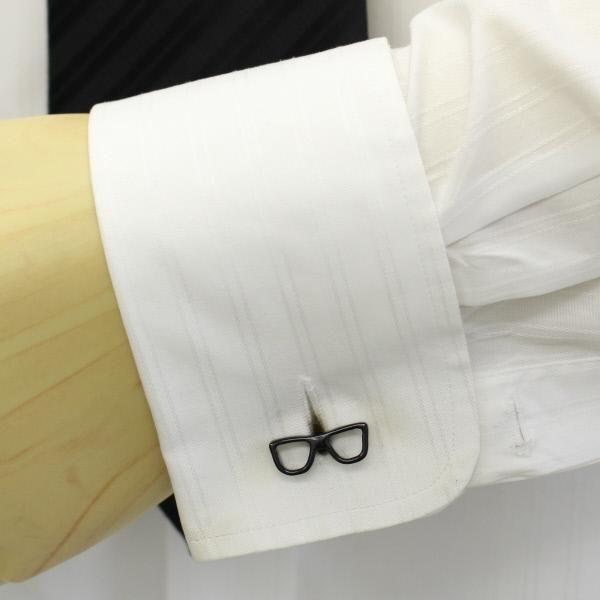 めがね男子必見!黒縁眼鏡・サングラスのカフス(カフリンクス/カフスボタン)