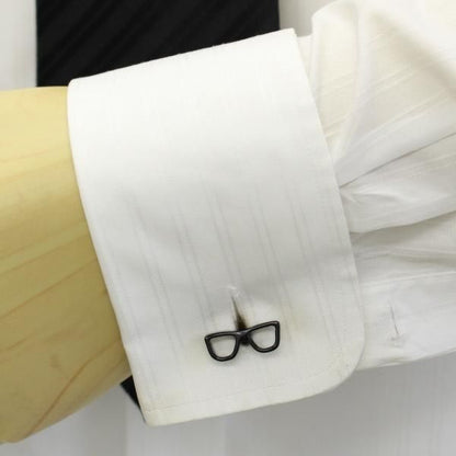 めがね男子必見!黒縁眼鏡・サングラスのカフス(カフリンクス/カフスボタン)