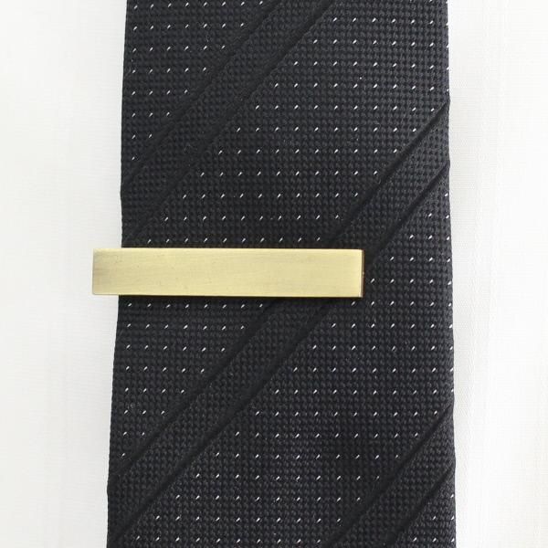 シンプルisベスト・お洒落なマットゴールドのタイピン(ネクタイピン)