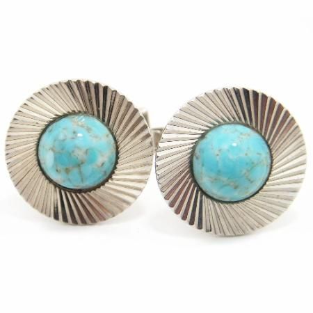 アンティーク★トルコ石が美しいカフス(カフリンクス)