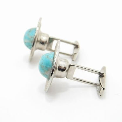 アンティーク★トルコ石が美しいカフス(カフリンクス)