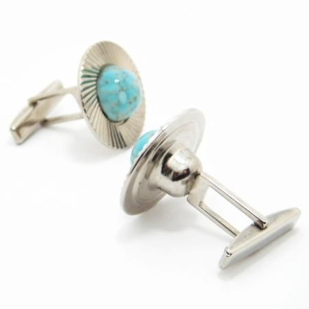 アンティーク★トルコ石が美しいカフス(カフリンクス)