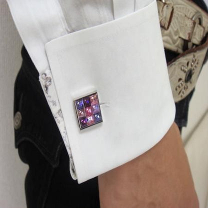 その名もピンクパンサー?!キラキラまばゆいカフス(カフリンクス/カフスボタン)