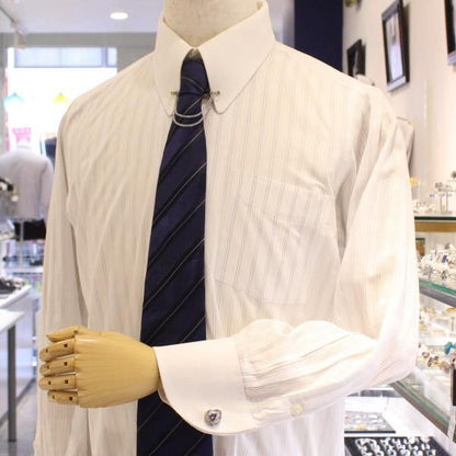 トライアングル・パープルストーン・カフス(カフスボタン)