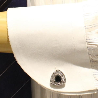 トライアングル・ブラックストーン・カフス(カフリンクス/カフスボタン)