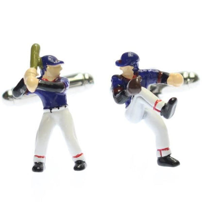 ピッチャー&バッターのカフス(カフリンクス/カフスボタン)