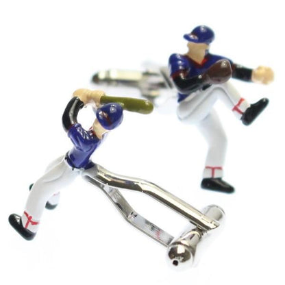 ピッチャー&バッターのカフス(カフリンクス/カフスボタン)