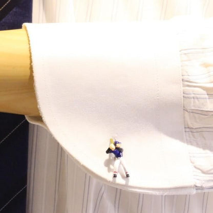 ピッチャー&バッターのカフス(カフリンクス/カフスボタン)