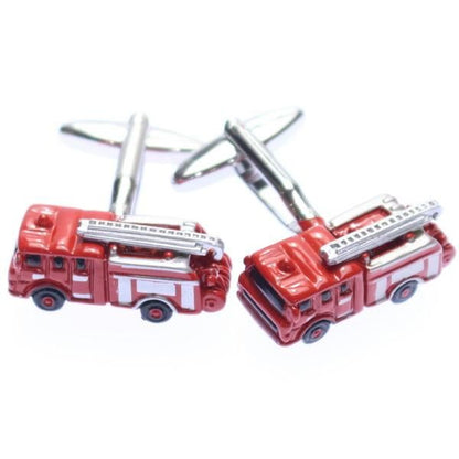 これであなたも消防士！消防車のカフス(カフリンクス/カフスボタン)