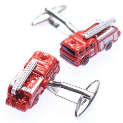 これであなたも消防士！消防車のカフス(カフリンクス/カフスボタン)