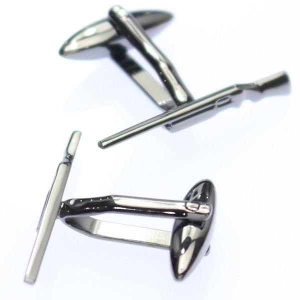 ガンメタリック・ライフルのカフス(カフリンクス/カフスボタン)