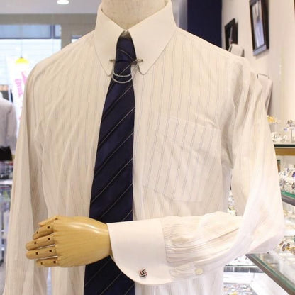 ブラック×レッド・カラフル結び目のカフス(カフリンクス/カフスボタン)