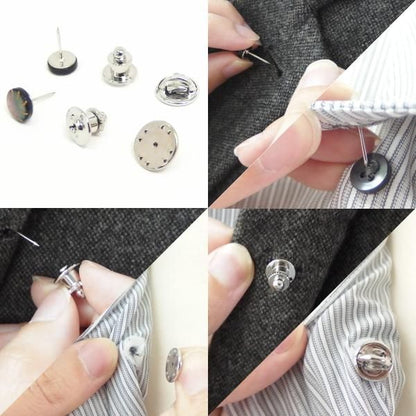 【Mt. ARTIGIANO】テニス・白蝶貝のボタンダウンピアス