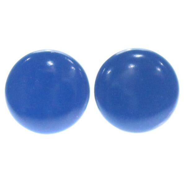 【受注生産品】【Mt. ARTIGIANO】青・白蝶貝のボタンダウンピアス