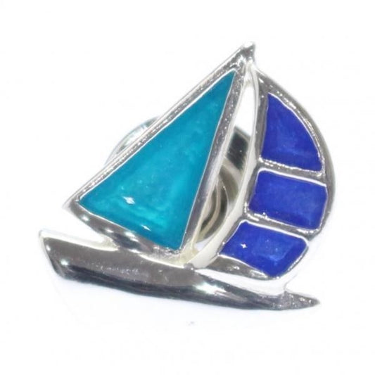 【SATURNO・サツルノ】ヨットのタイタック(ピンブローチ)