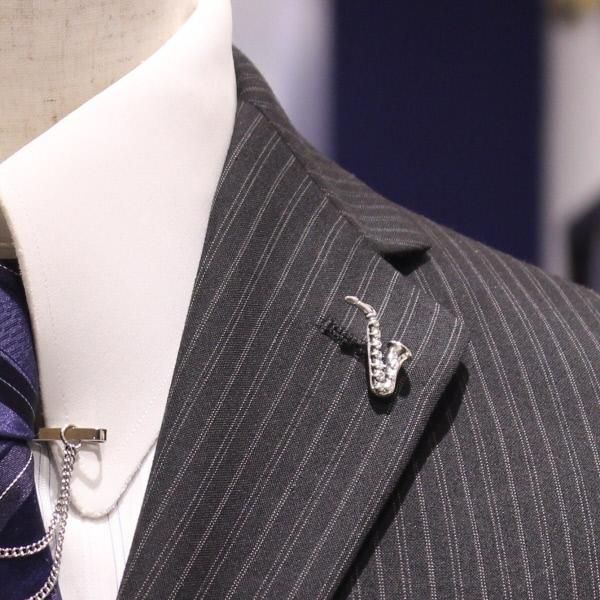 【SATURNO・サツルノ】サックスのタイタック(ピンブローチ)