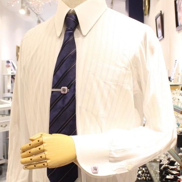 【陶華・TOHCA】パープル・ペガサスカメオ・シルバー・スクウェアのカフス(カフリンクス/カフスボタン)