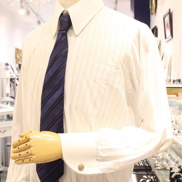 【受注生産品】金色に輝く七宝の蒔絵カフス(カフリンクス/カフスボタン)