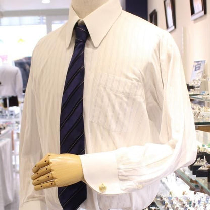 ゴールド×クリアストーン・きらきら王冠のカフス(カフリンクス/カフスボタン)