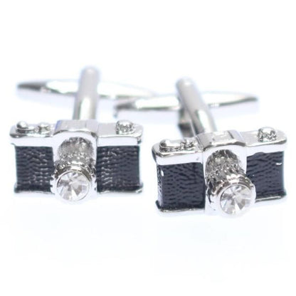 ブラック・リアルなカメラのカフス(カフリンクス/カフスボタン)