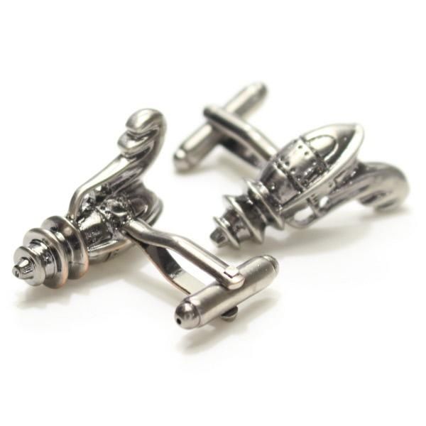 ガンメタリック・光線銃・ビーム銃のカフス(カフリンクス/カフスボタン)