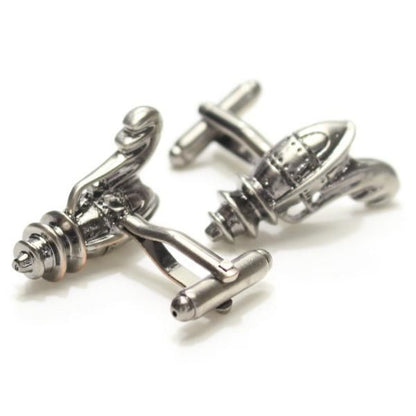 ガンメタリック・光線銃・ビーム銃のカフス(カフリンクス/カフスボタン)