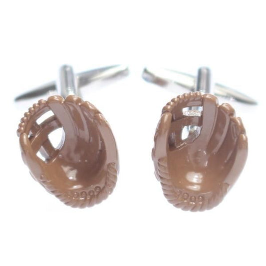 野球・グローブのリアルなカフス(カフリンクス/カフスボタン)