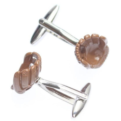 野球・グローブのリアルなカフス(カフリンクス/カフスボタン)