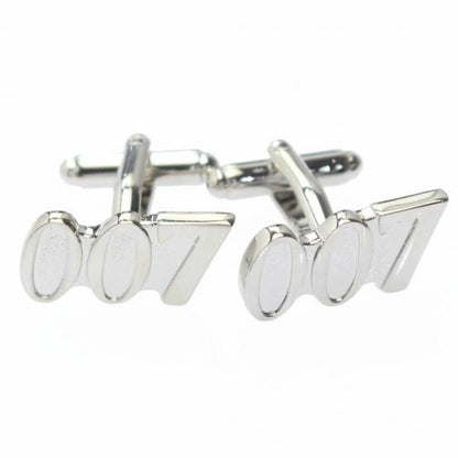 シルバー・ジェームズ・ボンド・007のカフス(カフリンクス/カフスボタン)