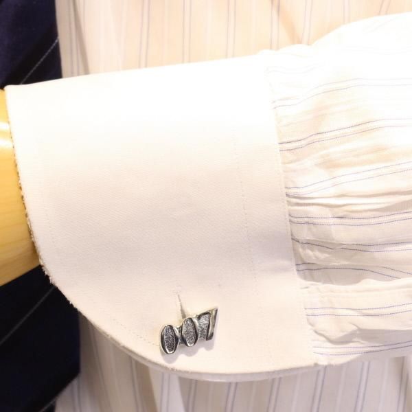 シルバー・ジェームズ・ボンド・007のカフス(カフリンクス/カフスボタン)