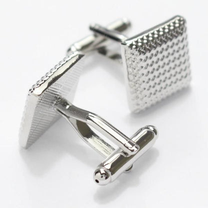 シルバー・シンプルデザインのカフス(カフリンクス/カフスボタン)