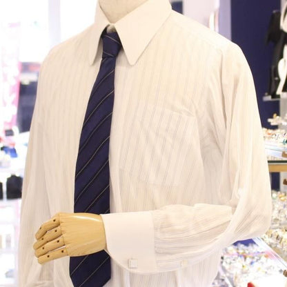 シルバー・シンプルデザインのカフス(カフリンクス/カフスボタン)