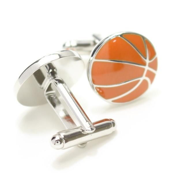 ハートめがけてスラムダンク・バスケットボールのカフス(カフリンクス/カフスボタン)