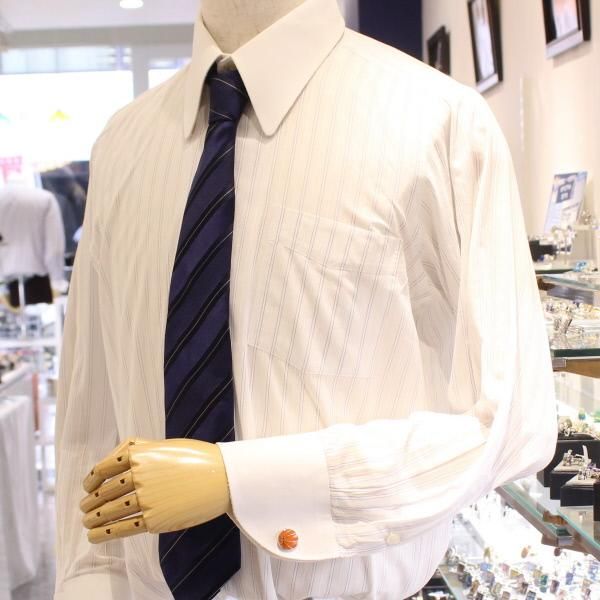 ハートめがけてスラムダンク・バスケットボールのカフス(カフリンクス/カフスボタン)