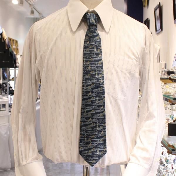 【富士桜工房】緑・日本酒・日本製シルクジャカードの和風ネクタイ