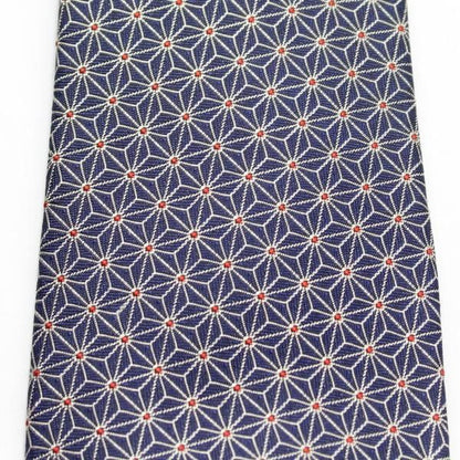 【富士桜工房】麻の葉・伝統紋柄・日本製シルクジャカードの和風ネクタイ