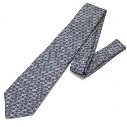 【富士桜工房】亀甲紋・伝統紋柄・日本製シルクジャカードの和風ネクタイ