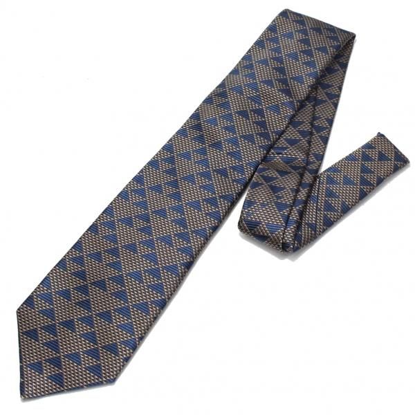 【富士桜工房】鱗紋・伝統紋柄・日本製シルクジャカードの和風ネクタイ