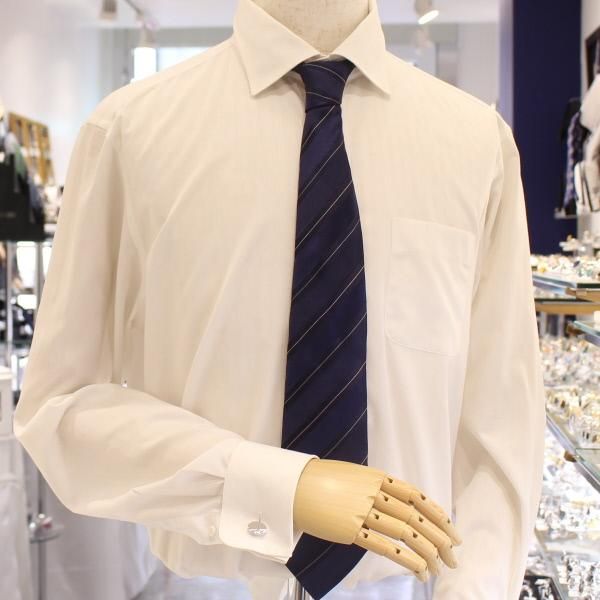 エレガントなレリーフ・シルバー･オーバルカフス(カフリンクス/カフスボタン)