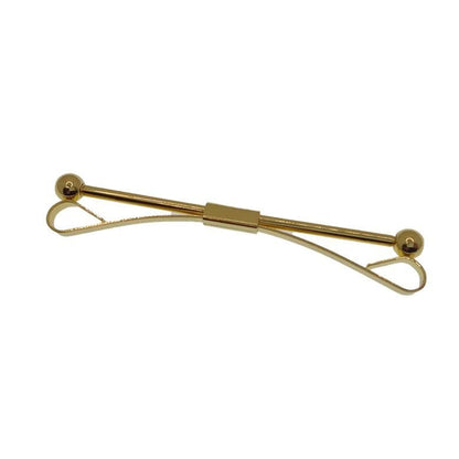 全2色 ゴールド シルバー カラーバー カラーピン ピンホールピン シンプル 穴無しOKタイプ