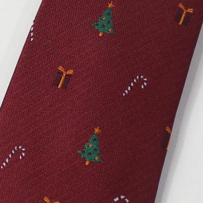ワクワクが止まらないクリスマスのジャガード織りネクタイ