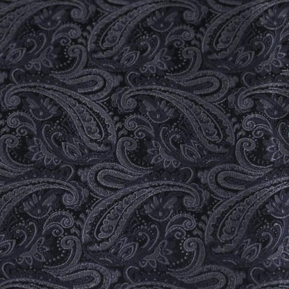 シルバーグレー・ペイズリー・ジャカード・アスコットタイ