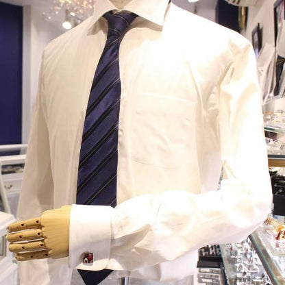 【Duncan Walton Luxury】EASTON・スワロフスキー・レッドのエナメルカフス(カフリンクス/カフスボタン)