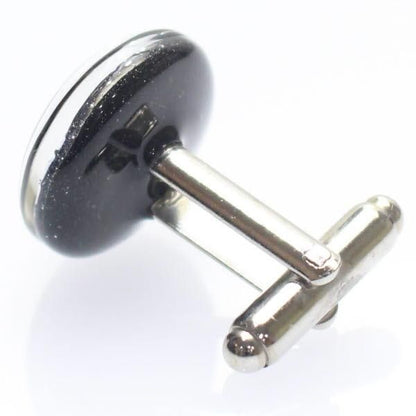 【ThaiVetro】花火デザイン・華やかなガラス製カフス(カフスボタン/カフリンクス)